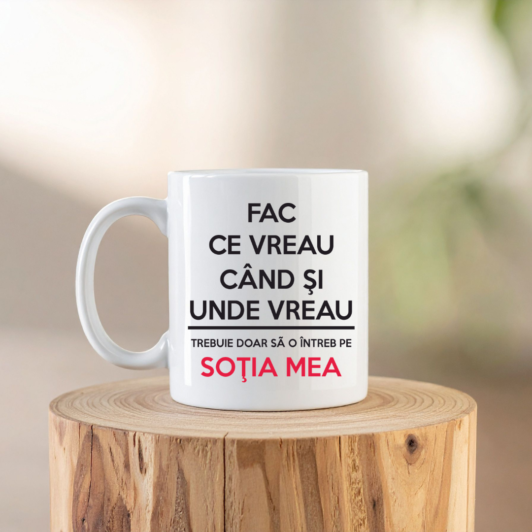 Cană personalizată pentru soț