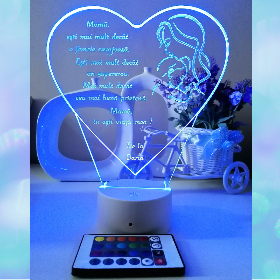 Lampă led personalizată pentru Mama