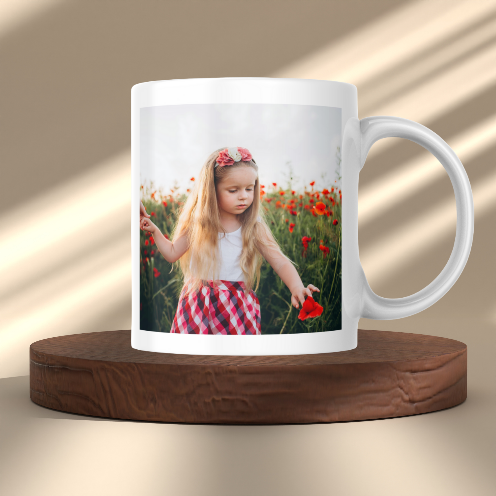 Cană albă personalizată cu poză